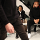 Kerby Jean-Raymond during rehearsal before a Pyer Moss fashion show in New York City on Feb. 14, 2017